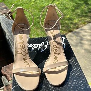Sam Edelman Nude Patent Stiletto Heel
